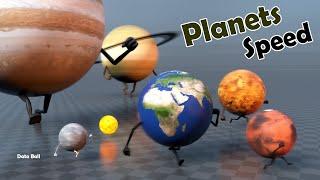 Planets  Speed Comparison  Orbital Velocities of the Planets #speed