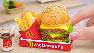 AMAZING Miniature McDonald Big Mac Recipe  Yummy Tiny Fast Food Ideas  Miniature Cooking