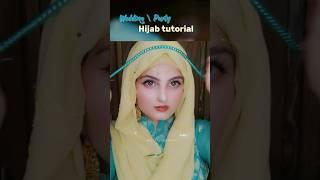 wedding \ party hijab tutorial with jewelry  #weddinhijab #hijabstyle #حجاب #hijabtutorial