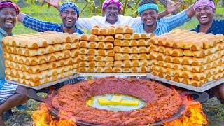 PAV BHAJI  Mumbai Special Street Food Recipe Cooking In Village  Butter Pav Bhaji Recipe