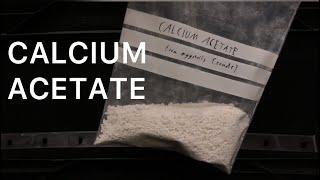 Making calcium acetate from eggshells