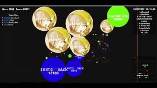 Massive Agar.io Hacked Lobby 156K  Smart Bots are back