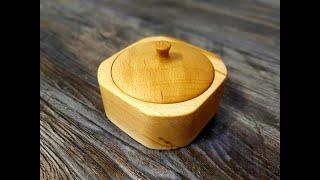 Как зарабатывать на токарном станке. Сахарница из бука Sugar bowl made of beech. Wood lathe