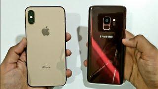 Samsung Galaxy S9 vs iPhone XS - Speed Test 4K