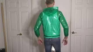 Green PVC Smooth Rain Jacket