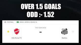 Football Predictions Today 1872024  Soccer Predictions Football Betting Tips - Brazil Serie B