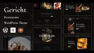 Gericht  Best Free WordPress theme for Restaurant  Iqonic Design