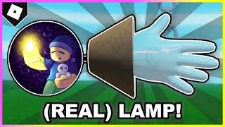 How to ACTUALLY get LAMP GLOVE + Friend of the Dark BADGE in SLAP BATTLES ROBLOX