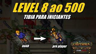 ONDE UPAR do LEVEL 8 ao LEVEL 500 no TÍBIA para INICIANTES  CALMERA GLOBAL