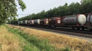 BLS Cargo Vectron Locomotive with Nice Intermodal Train at Blerick the Netherlands 17.6.2023