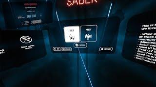 BEAT SABER all levels easy normal hard and expert plus extra custom levels.