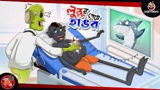 LULLUR PETE HANGOR  BANGLA GOLPO  LULLU BHUTER BANGLA CARTOON  BENGALI GHOST STORIES