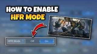 HFR MODE IS MISSING? HOW TO TURN IT ON  How To Enable HFR Mode Latest Patch