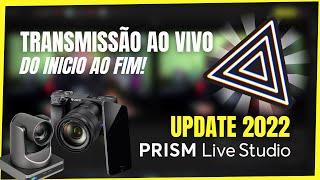 CRIANDO UMA LIVE DO INICIO AO FIM no PRISM LIVE STUDIO - Cenas 3 Cameras Overlays Youtube e Face