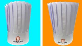 How To Make Master Chef Cap  How To Make Master Chef Hat  How To Make Chef Hat With Paper DIY Hat