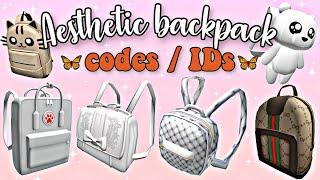 60+ Aesthetic Backpack CodesIDs For Brookhaven & Bloxburg NEW Preppy Cute Kawaii Bag Decals ROBLOX