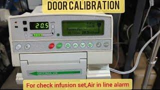 Door Calibration for optima vs Infusion pump