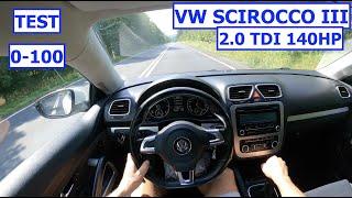 2010 VW Scirocco 2.0 TDi 140HP Coupé  POV Test Drive  0-100  Specs  Exterior& Interior