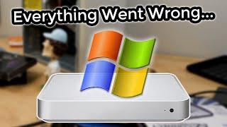 Installing Windows XP on an Apple TV but Everything Goes Wrong...