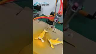 AUBO-i5 manual drag programming for spray painting toys #cobot #robot