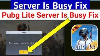 How To Solve Pubg Mobile Lite Server Is Busy Please Try Again Later Problem pubg lite restrict area