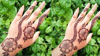 वट सावित्री स्पेशल मेहंदी डिजाइन  Simple Easy Mehndi Design New Mehandi Ka DesignBack Hand Mehndi