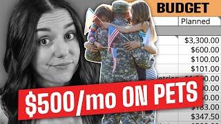 Military Family with 2 Housing Payments  Millennial Real Life Budget Review Ep. 17