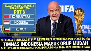  BARU DIRILIS  FIFA RESMI Umumkan Jadwal dan Grub Kualifikasi Piala Dunia Ini Calon Lawan Timnas
