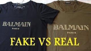 HOW TO SPOT A FAKE BALMAIN T SHIRT  Authentic vs Replica BALMAIN review guide