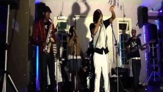 Davis Ntare and the band sing one of his songs Sheka at Gallileo lounge in Nairobi Kenya