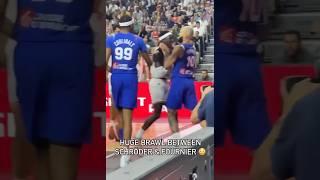 Dennis Schroder fight with Evan Fournier during France-Germany game