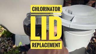 How to replace a swimming pool chlorinator lid