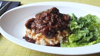 Coq Au Vin - Chicken Braised with Bacon Mushrooms & Red Wine