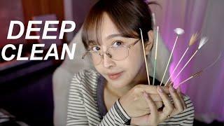 LIVE ASMR DEEP CLEAN l เซ็ตแคะหูไม้ไผ่แบบจัดเต็ม