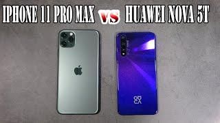 iPhone 11 Pro Max vs Huawei Nova 5T  SpeedTest and Camera comparison