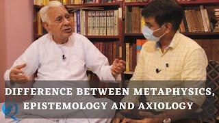 Difference between Metaphysics Epistemology and Axiology  Dr HS Sinha