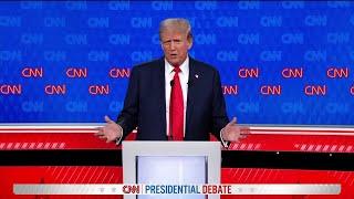 Former President Donald Trumps closing statements  CNN Presidential Debate 2024