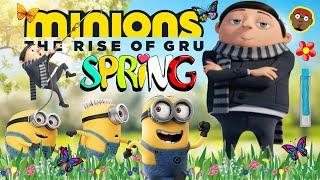 The Minions Rise of Gru Spring Run  Minions Springtime Dance and Freeze  PhonicsMan Fitness