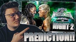 MEINE WRESTLEMANIA 40 PREDICTION NIGHT 2