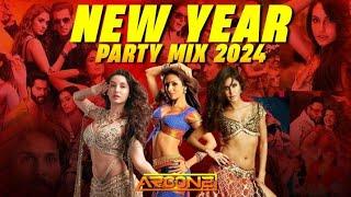 DJ Aroone - New Year end Party Mix 2024  Yearmix  Non Stop Bollywood Punjabi English Remix Songs