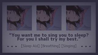 Quietly singing you to sleep ASMR Girlfriend RP F4A Sleep Aid Breathing Singing