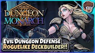 Evil Dungeon Defending Roguelike Deckbuilder  Lets Try Vambrace Dungeon Monarch