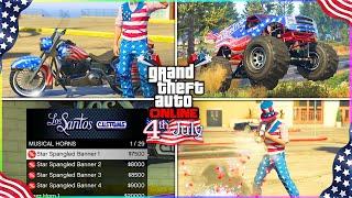 ALL *LIMITED TIME* 4TH OF JULY CONTENT IN GTA 5 ONLINE - Independence Day 2024 Update