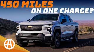 The Chevy Silverado EV can go 450 miles on a single charge?