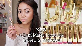 NEW Milani Matte Lipsticks Review & Swatches  Charmaine Dulak