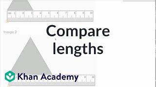 Comparing lengths  Measurement and data  Early Math  Khan Academy