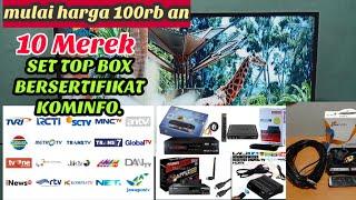 harga set top box tv digital bersertifikat kominfo.mulai 100rb an.