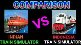 Indian Train Simulator VS Indonesia Train Simulator Comparison  comparison No - 16