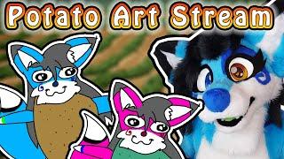 Drawing your fursonas as potatoes  - Friday Night Livestream