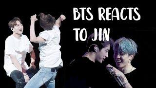 bts reacts to jin  방탄소년단 석진 p4